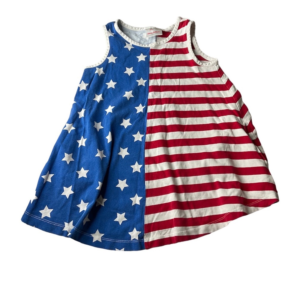 Hanna Andersson 4th of July American Flag Dress Size US 4